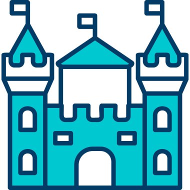 Castle vektör resimleme tasarımı