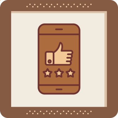 derecelendirme simgesi, vektör illüstrasyonu basit tasarım