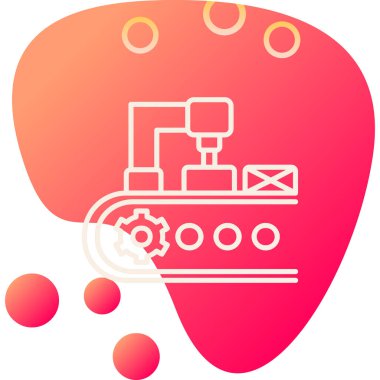 Modern taşıyıcı simgesinin vektör illüstrasyonu