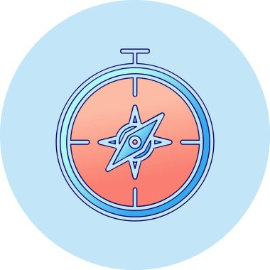 Pusula simgesi vektör resimlemesi 