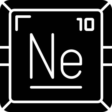 Neon web simgesi, vektör illüstrasyonu