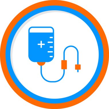 Kan Transfüzyon Ağı simgesi, vektör illüstrasyonu