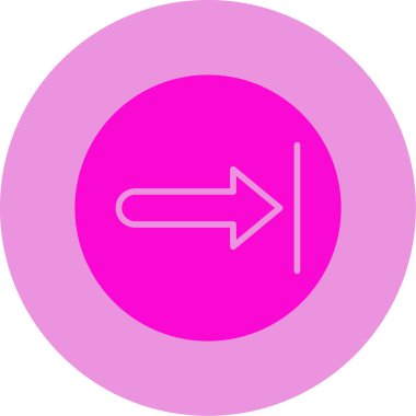 Sağ ok web simgesi, vektör çizim