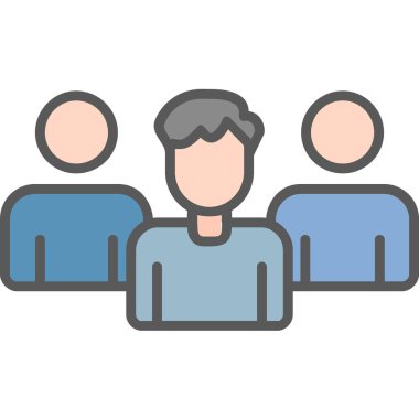 Takım. Web simgesi basit illüstrasyon 