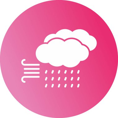 Storm Web simgesi, vektör illüstrasyonu 