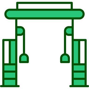 Cable Crossover Web simgesi basit illüstrasyonuName