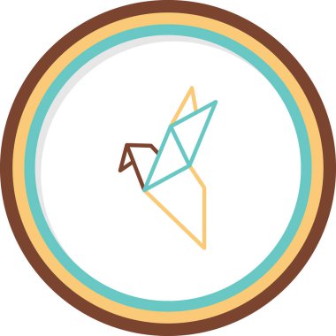 kuş ağı simgesi, vektör illüstrasyonu 