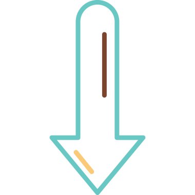 aşağı ok simgesi, vektör illüstrasyon tasarımı 