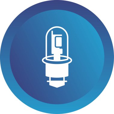 Sodyum buhar ampul simgesi, vektör illüstrasyonu  