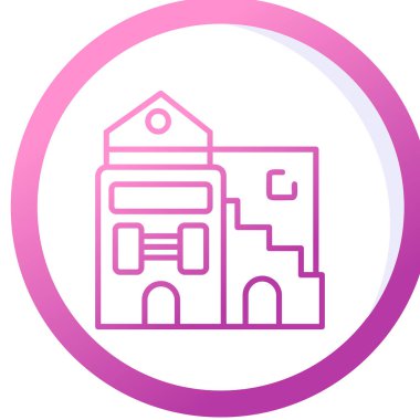 vektör evi oluşturma simgesi, modern tasarım illüstrasyonu 