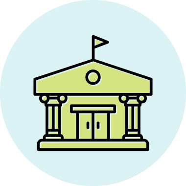 Sütun oluşturma simgesi, vektör illüstrasyonu