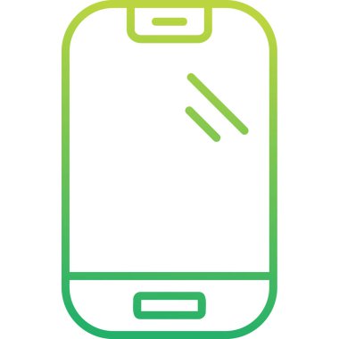 Akıllı telefon. Web simgesi basit illüstrasyon