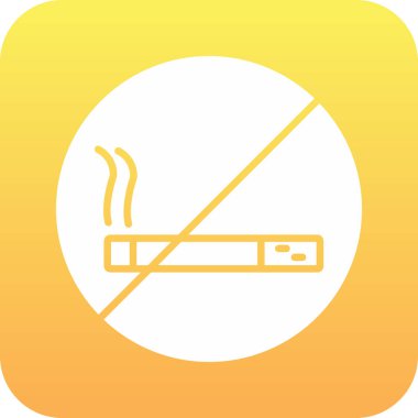 Sigara ikonu yok, yasak işaret