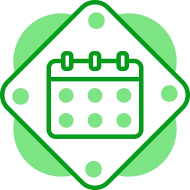 Takvim simgesi, vektör illüstrasyonu basit tasarım