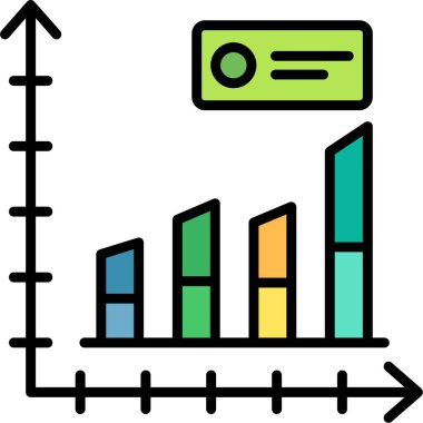 bar çizelgesi simgesi, vektör illüstrasyonu 