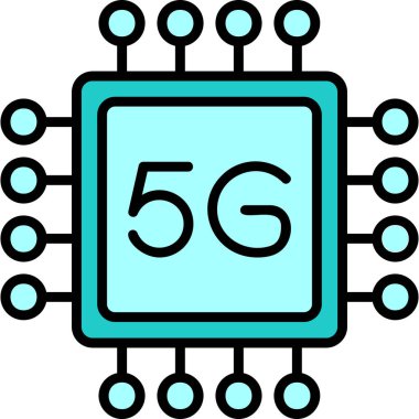 cpu icon, vector illustration simple design