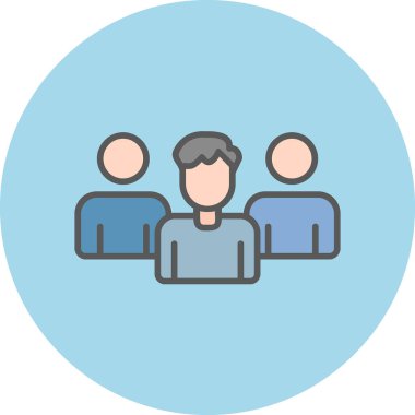 Takım. Web simgesi basit illüstrasyon 