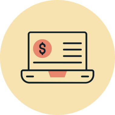 Eğilim biçimi izole edilmiş arka planda mali simge 