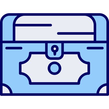 Göğüs simgesi, vektör illüstrasyonu basit tasarım