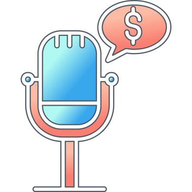 Para podcast simgesi, özet biçimi 