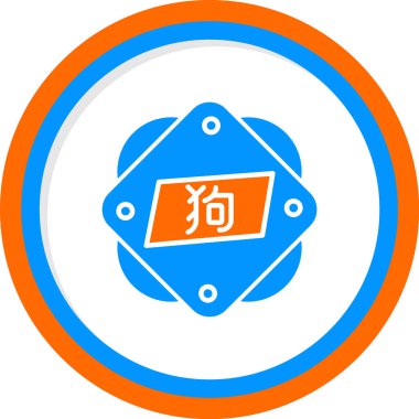 köpek simgesi tasarımı, vektör illüstrasyonu 