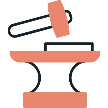 Demirci. Web simgesi basit illüstrasyon          