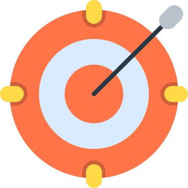 Hedef. Web simgesi basit illüstrasyon 