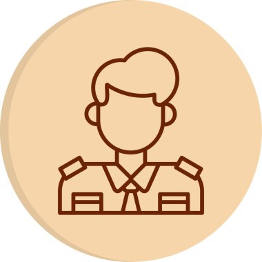  Gümrük Temsilcisi simgesi, vektör illüstrasyonu basit tasarım