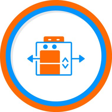 Asansör web simgesi, vektör illüstrasyonu