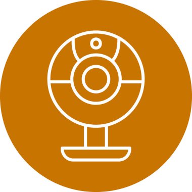 Web kamera simge vektör çizim