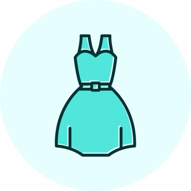 Elbise. Web simgesi basit illüstrasyon 