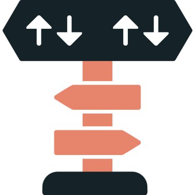 yönler web simgesi basit tasarım 