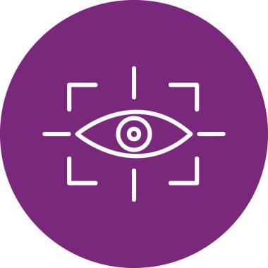 vizyon web simgesi, vektör illüstrasyonu 