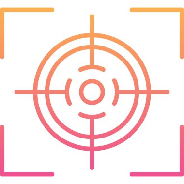 Hedef. Web simgesi basit illüstrasyon