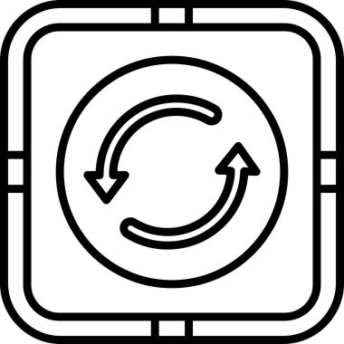 Web simgesi, vektör illüstrasyonunu tekrarla