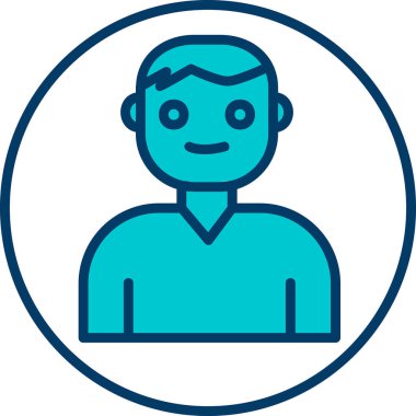 Kullanıcı Hesabı web simgesi basit illüstrasyon