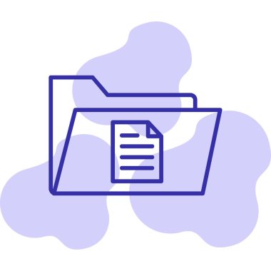 dosya dizini vektör illüstrasyonu