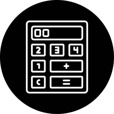 hesap makinesi vektör simgesi modern basit vektör çizimi