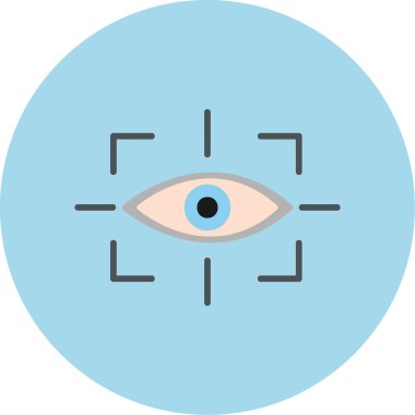 vizyon web simgesi, vektör illüstrasyonu 