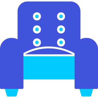 Kol Koltuğu Web simgesi basit illüstrasyon