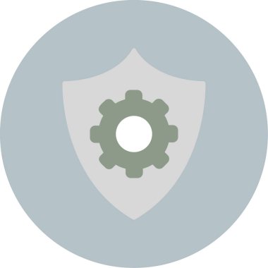 Veri koruma simgesi, vektör çizim                  