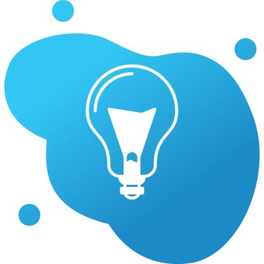 Ampul. Web simgesi basit illüstrasyon