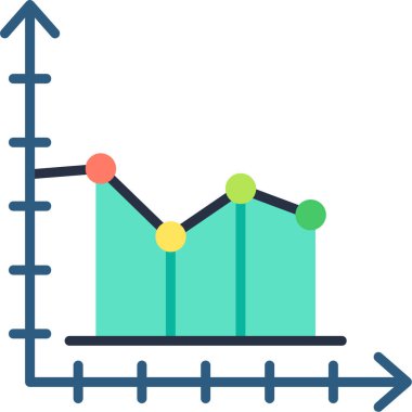 Büyüme grafiği Web simgesi basit illüstrasyon  