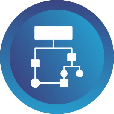Akış Çizelgesi simgesi, vektör illüstrasyonu             