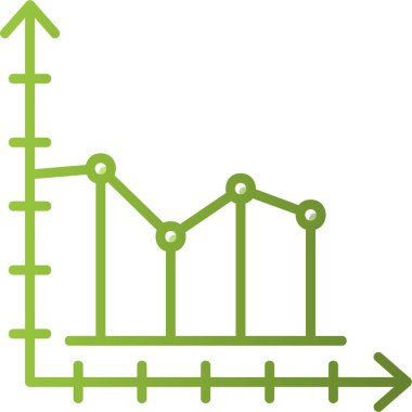 Büyüme grafiği Web simgesi basit illüstrasyon  