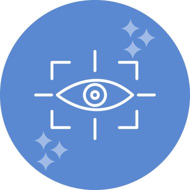vizyon web simgesi, vektör illüstrasyonu 