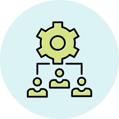 Bir grup insanın vektör çizimi, Takım Yönetimi