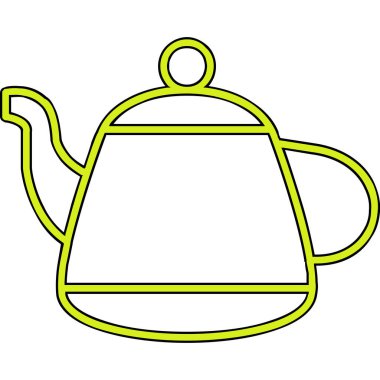 Vektör illüstrasyonu, çaydanlık ağı simgesi 