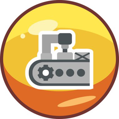 Modern taşıyıcı simgesinin vektör illüstrasyonu