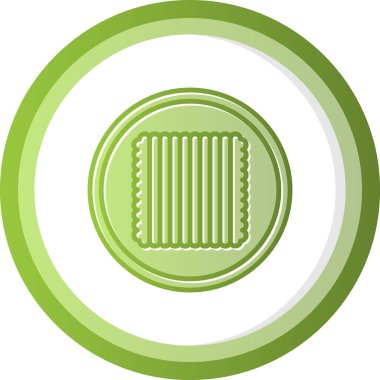 Tekstil web simgesi vektör illüstrasyonu